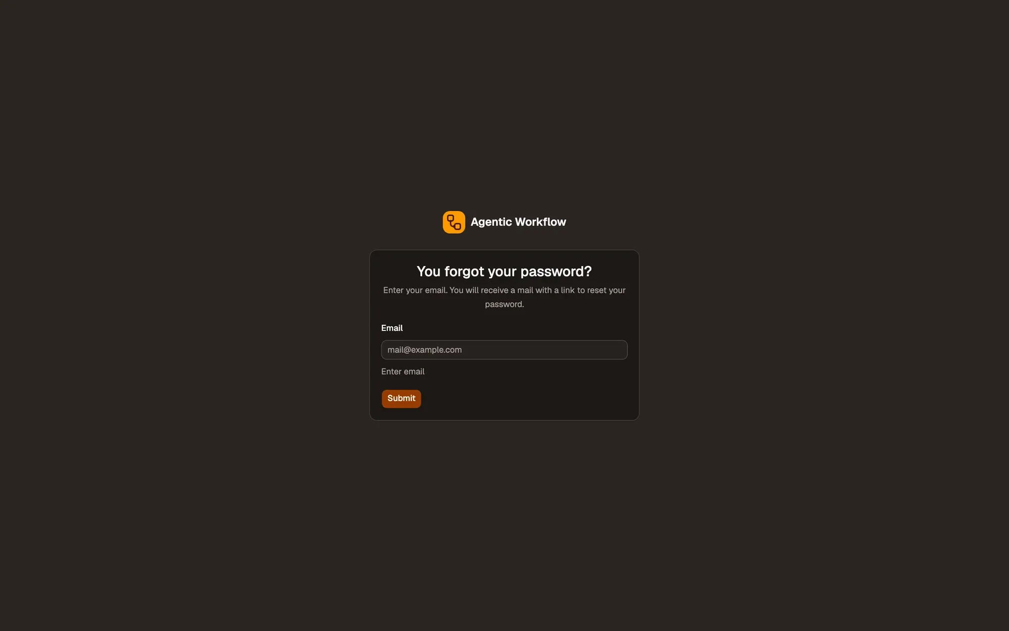 Step 2, close-up of the app: Submit, outlined.