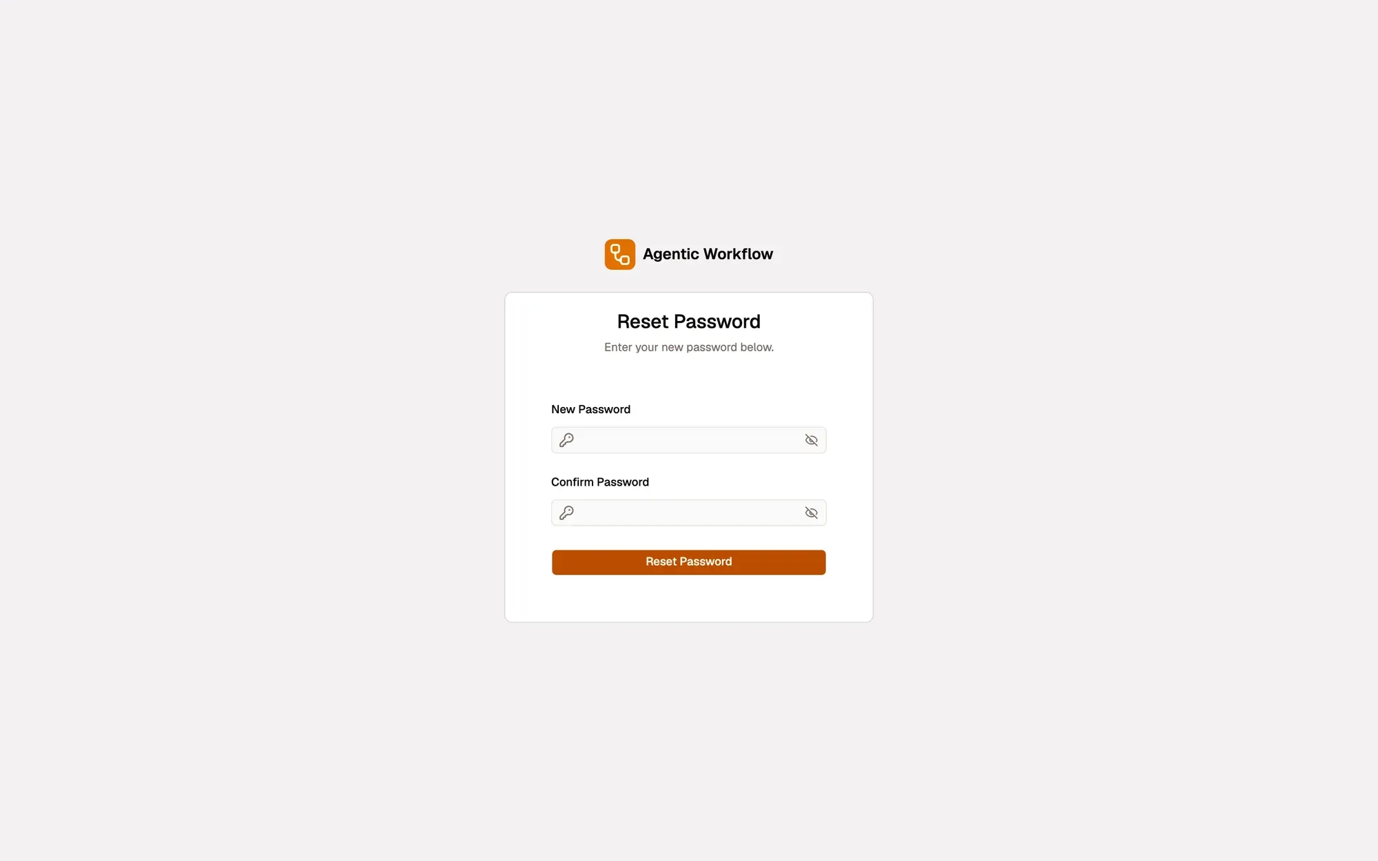 Step 4, close-up of the app: Reset Password, outlined.